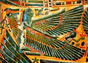 "Winged Neith" Mummy-cover of Nesychonsw, 21a Dynasty, Thebes